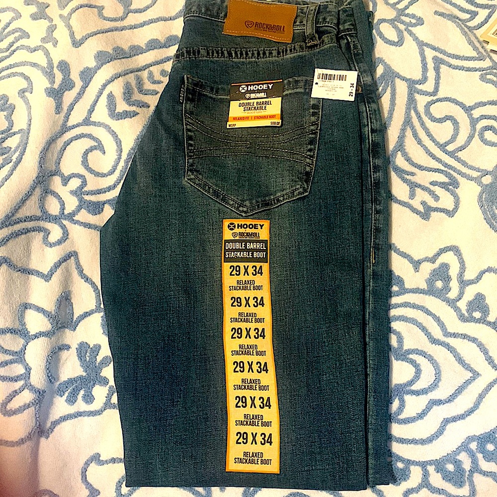 HOOEY rock&roll denim bootleg jeans